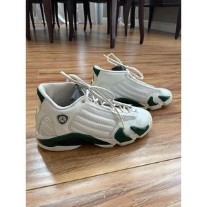 Nike Jordan forest Green and white sneakers